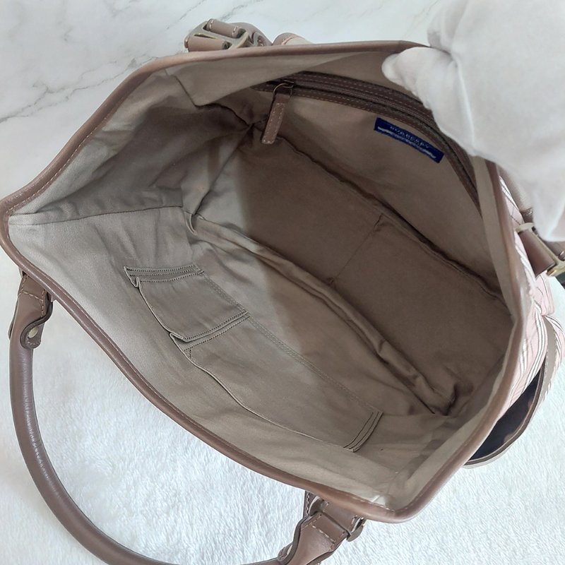 BURBERRY 博柏利 藍標 双提把/手提/單肩背包~二手-26