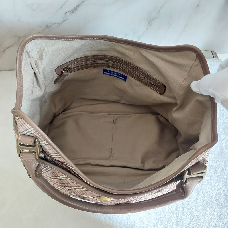 BURBERRY 博柏利 藍標 双提把/手提/單肩背包~二手-33