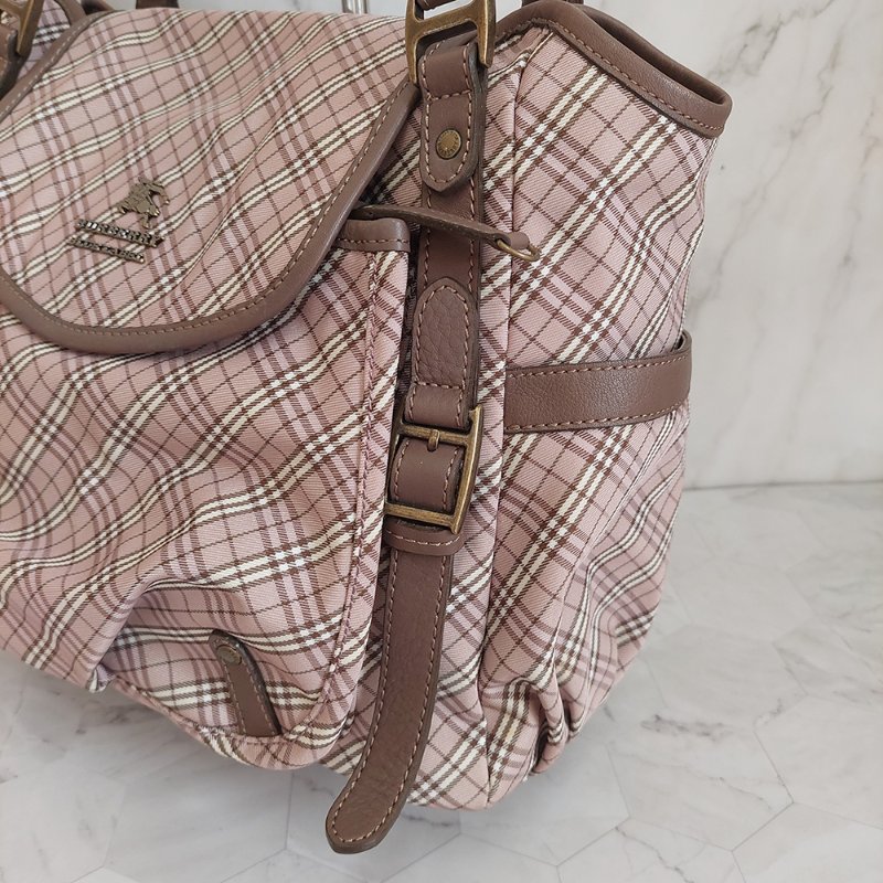 BURBERRY 博柏利 藍標 双提把/手提/單肩背包~二手-43