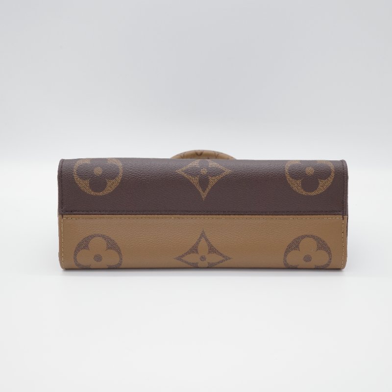 【CP 精選🌟小編推薦】Louis Vuitton 路易威登 On The Go East West Reverse 塗層帆布 雙色手提包 附零錢包 背帶 肩背包｜專櫃 11 萬-5