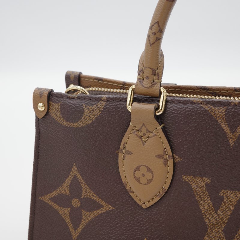 【CP 精選🌟小編推薦】Louis Vuitton 路易威登 On The Go East West Reverse 塗層帆布 雙色手提包 附零錢包 背帶 肩背包｜專櫃 11 萬-8