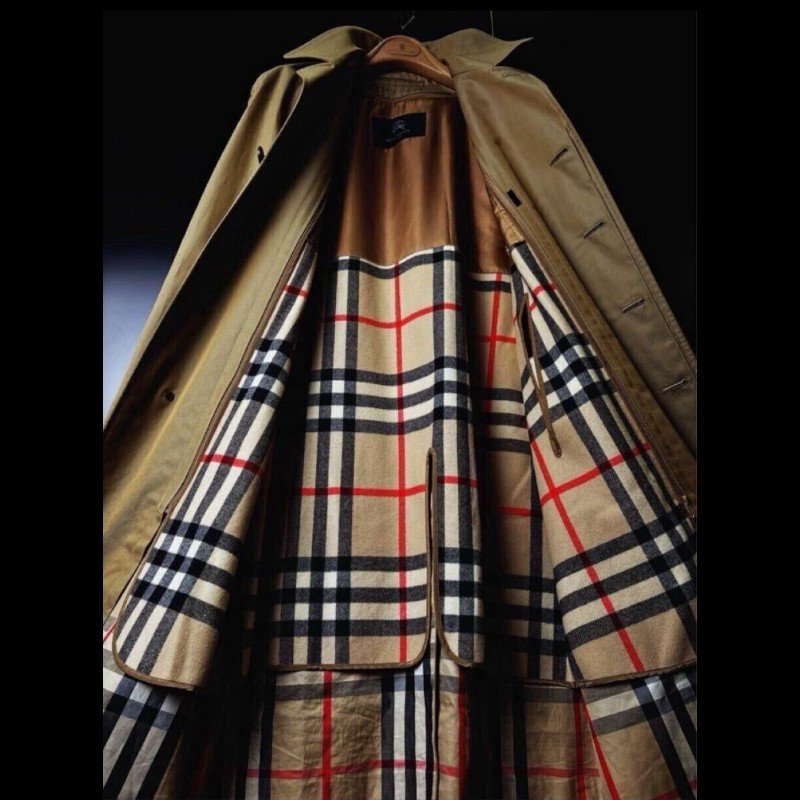 日本二手／Burberry 風衣／有羊毛保暖襯裡-3