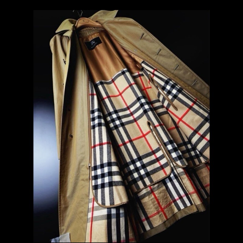 日本二手／Burberry 風衣／有羊毛保暖襯裡-7