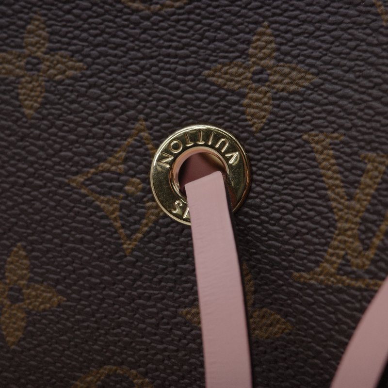 Louis Vuitton 路易威登 NéoNoé MM 老花 芭蕾粉色 帆布 牛皮 單肩包 水桶包-6