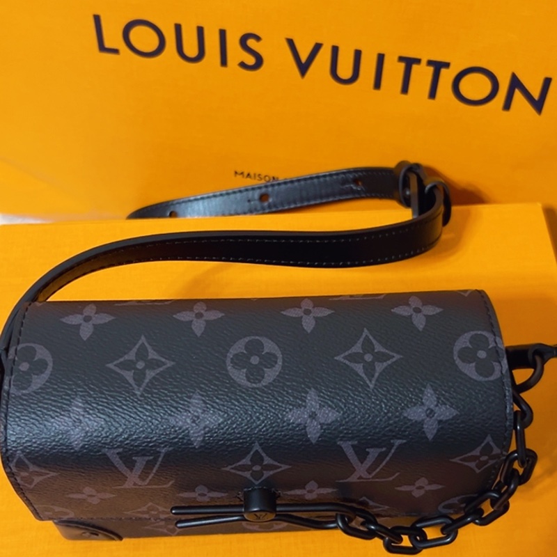 Louis Vuitton Steamer Mini 黑老花單肩包-4