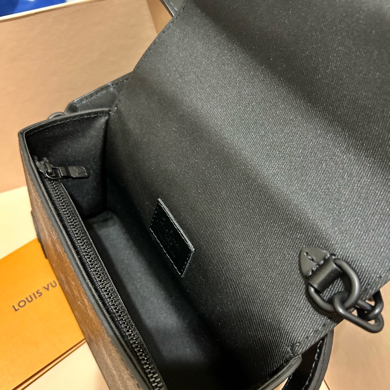 Louis Vuitton Steamer Mini 黑老花單肩包-10