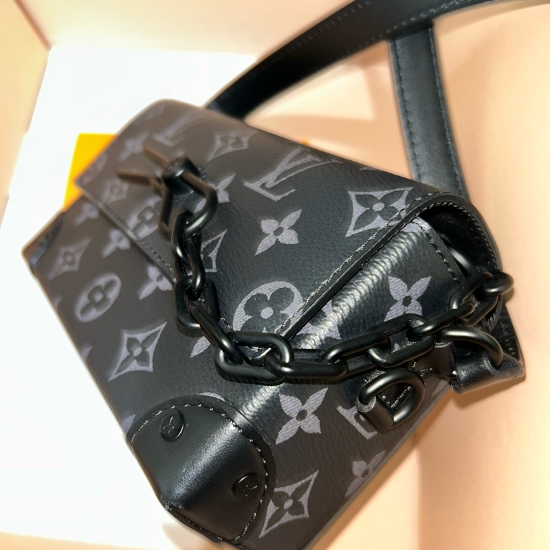 Louis Vuitton Steamer Mini 黑老花單肩包-11
