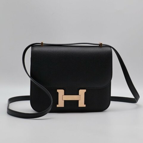 HERMES Mini constance 19 - 黑玫瑰金 W