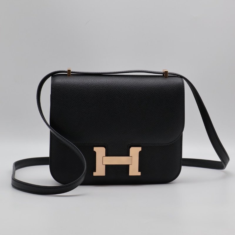 HERMES Mini constance 19 - 黑玫瑰金 W-0