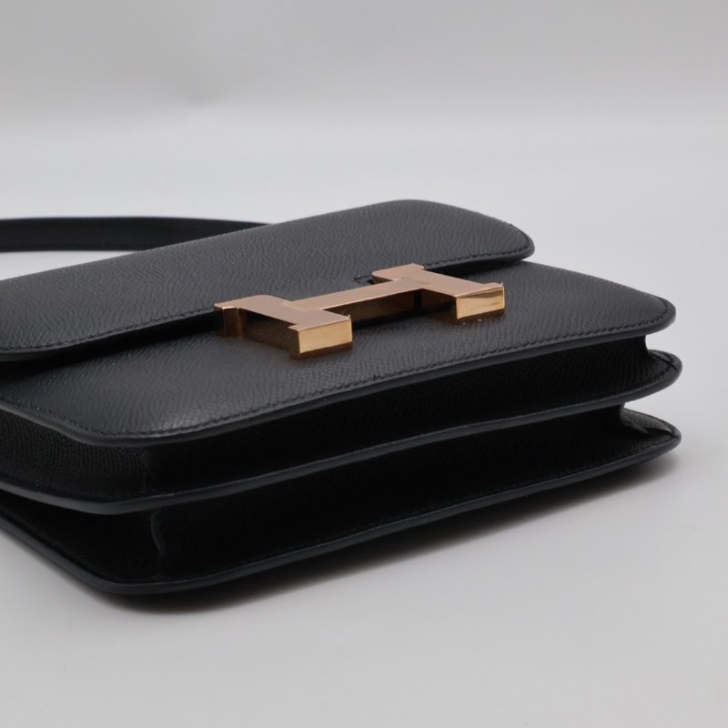 HERMES Mini constance 19 - 黑玫瑰金 W-12