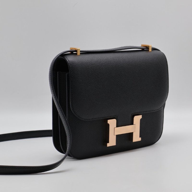 HERMES Mini constance 19 - 黑玫瑰金 W-14