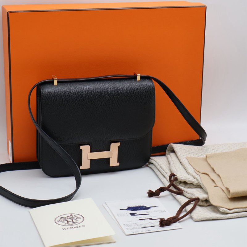 HERMES Mini constance 19 - 黑玫瑰金 W-15