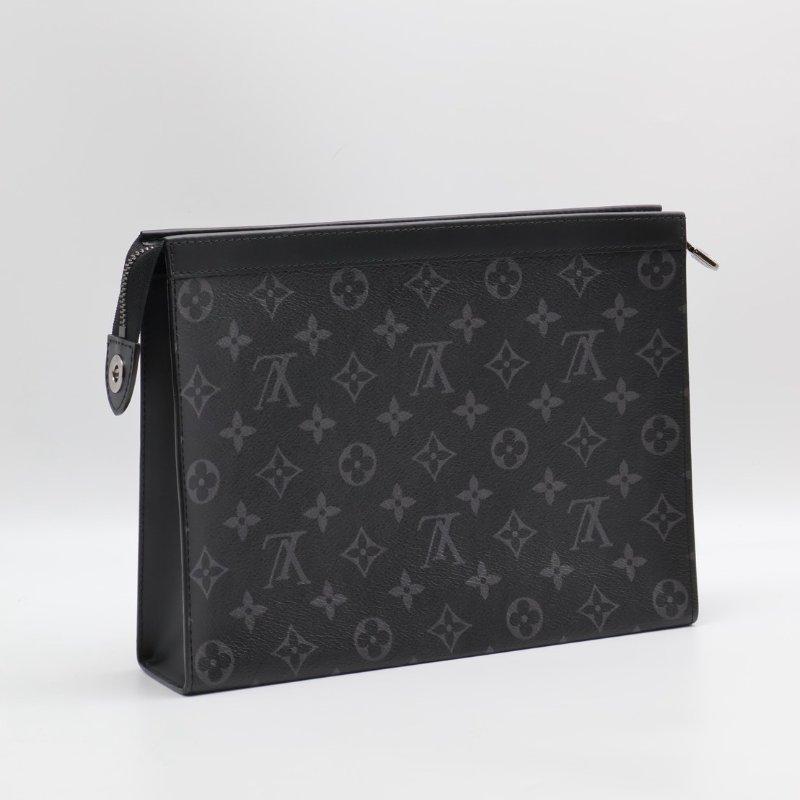 LOUIS VUITTON Pochette Voyage手拿包 - MM灰老花-1