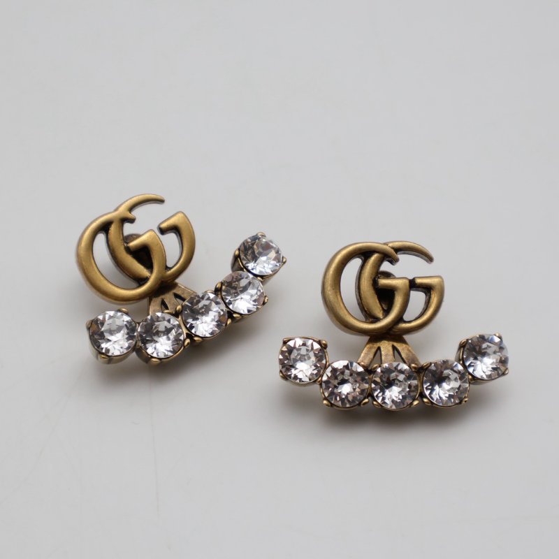 GUCCI GG水鑽耳環-0