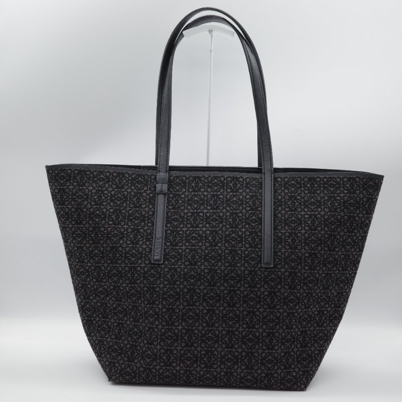 Loewe 羅威 Anagram T Tote 帆布緹花 小牛皮 手提托特包-0