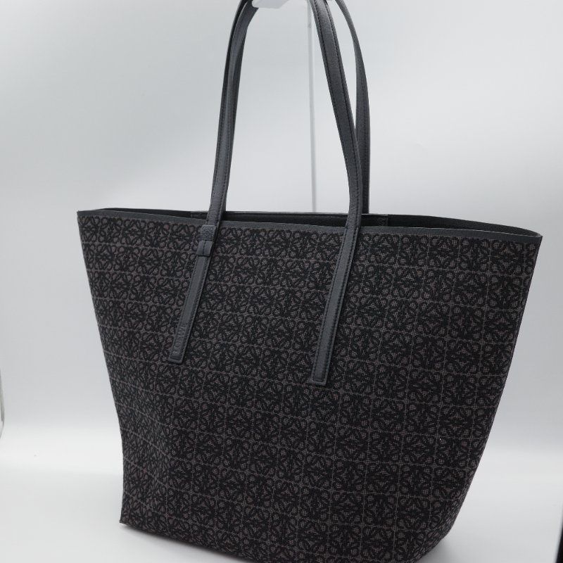 Loewe 羅威 Anagram T Tote 帆布緹花 小牛皮 手提托特包-1