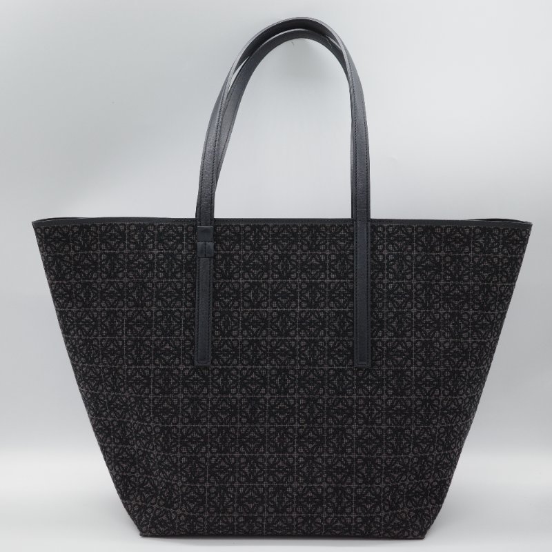 Loewe 羅威 Anagram T Tote 帆布緹花 小牛皮 手提托特包-2