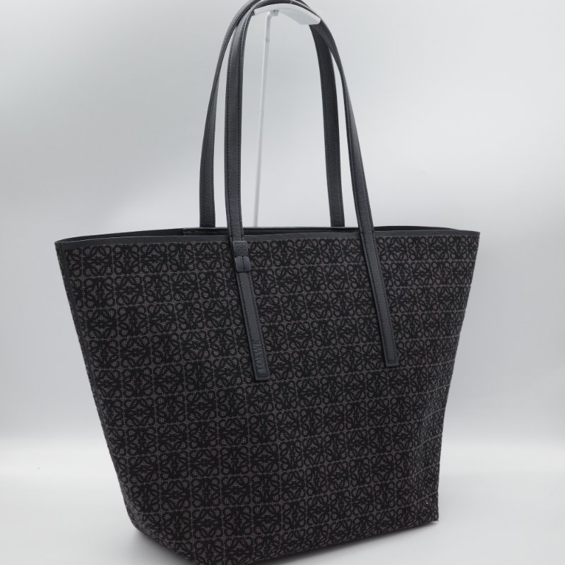 Loewe 羅威 Anagram T Tote 帆布緹花 小牛皮 手提托特包-3