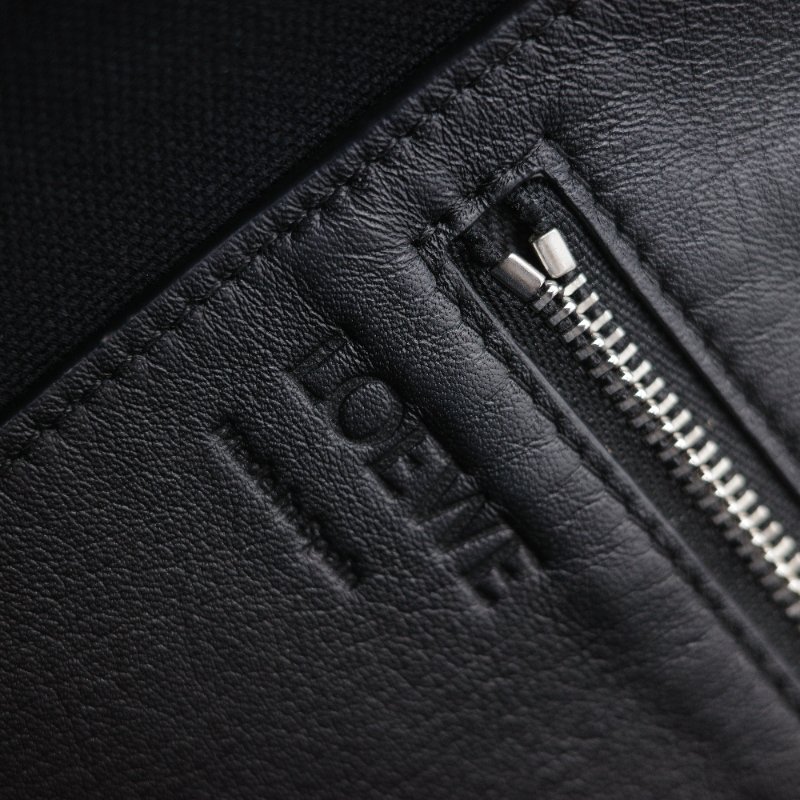 Loewe 羅威 Anagram T Tote 帆布緹花 小牛皮 手提托特包-6