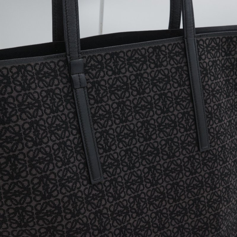 Loewe 羅威 Anagram T Tote 帆布緹花 小牛皮 手提托特包-9