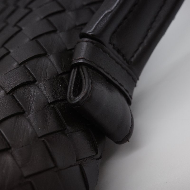 Bottega Veneta 寶緹嘉 Intrecciato 黑色 牛皮 編織包 公事包 手提包-7