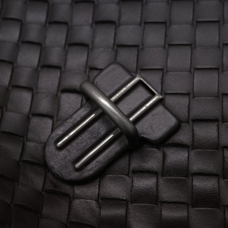 Bottega Veneta 寶緹嘉 Intrecciato 黑色 牛皮 編織包 公事包 手提包-12