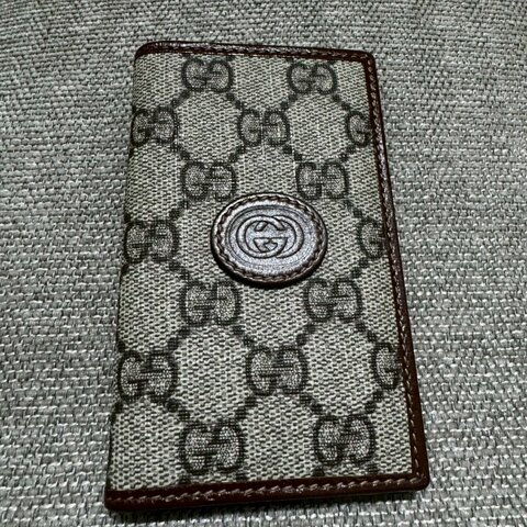 Gucci 雙G  Supreme 帆布卡片套