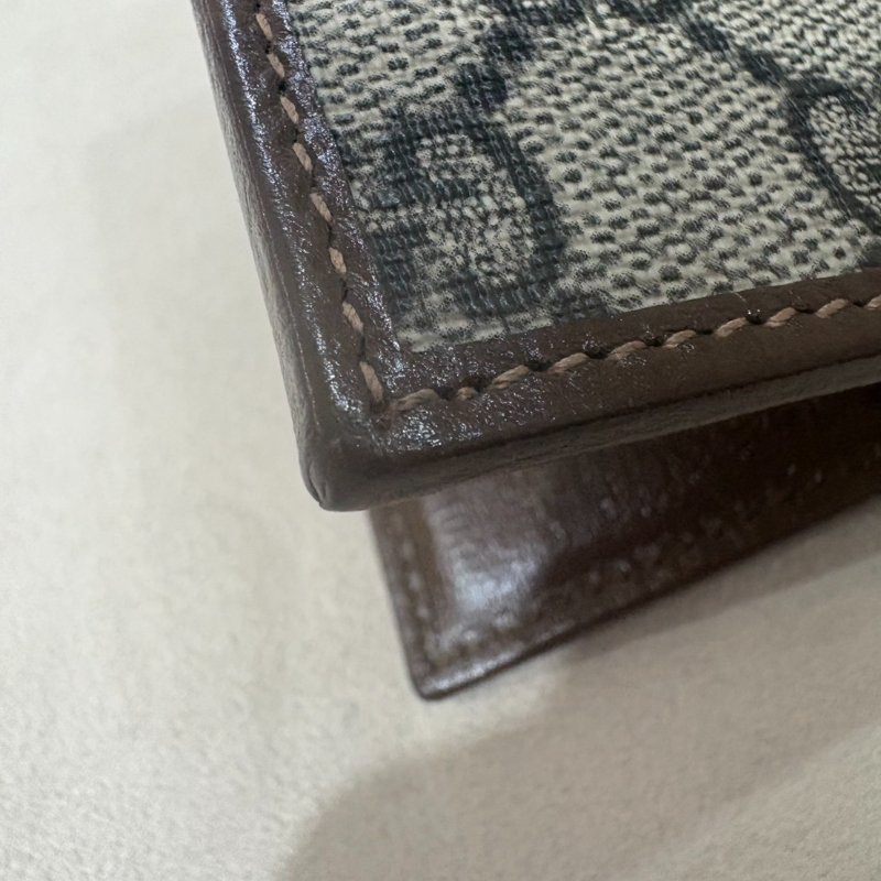 Gucci 雙G  Supreme 帆布卡片套-9