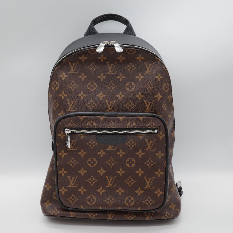 Louis Vuitton 路易威登 Josh NV Macassar老花 棕色 帆布 後背包-1