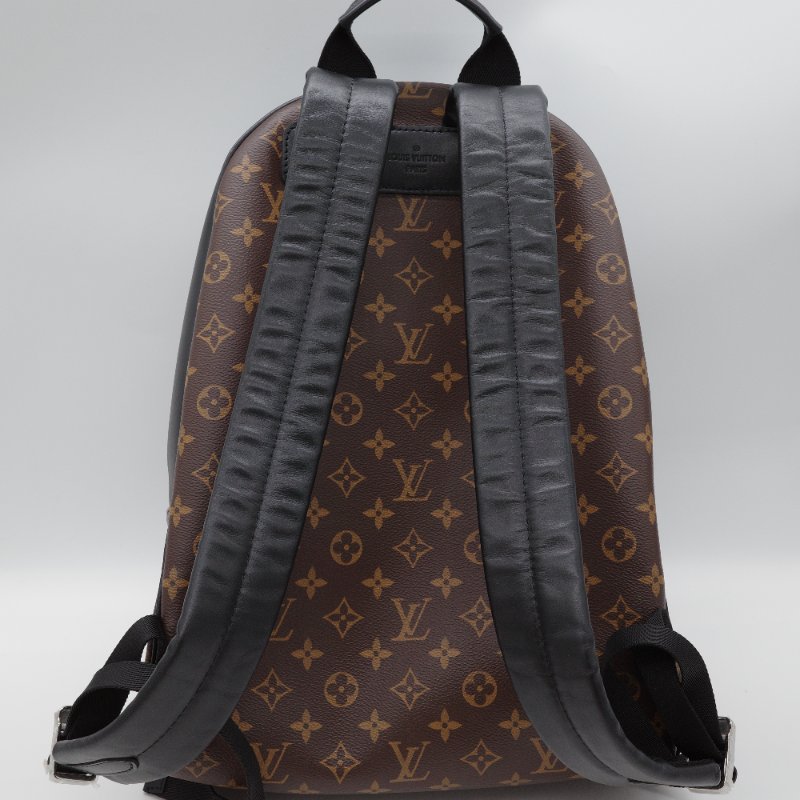 Louis Vuitton 路易威登 Josh NV Macassar老花 棕色 帆布 後背包-3