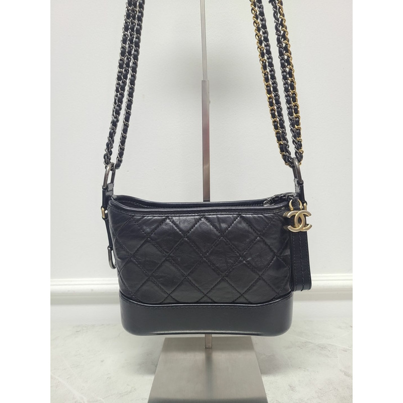 【包稅】CHANEL 黑色 Gabrielle 小號單肩包-0