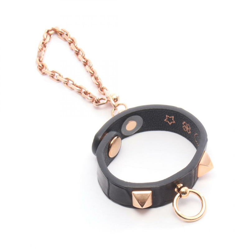 愛馬仕 Rival 其他配件 異國皮革 黑色 二手 女士-1