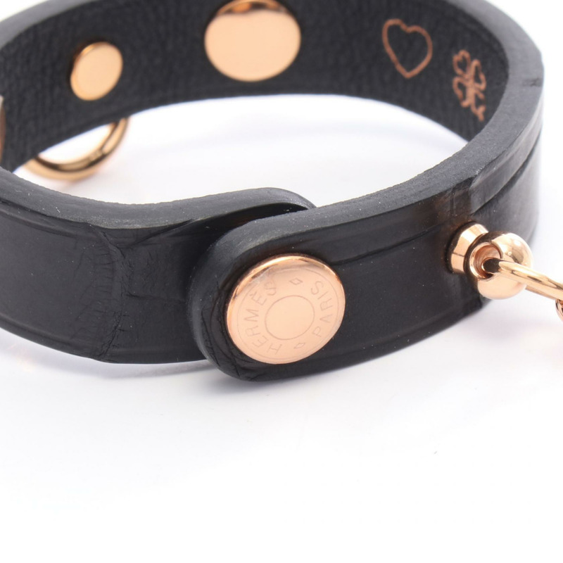 愛馬仕 Rival 其他配件 異國皮革 黑色 二手 女士-2