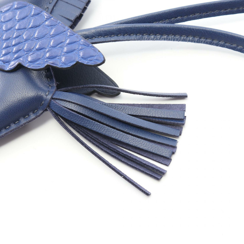 愛馬仕 Rodeo Pegasus PM Touch 藍色 Saphir 藍色 Electric 吊墜 Agneau milo Agneau milo / Matt 鱷魚皮滑雪板-4