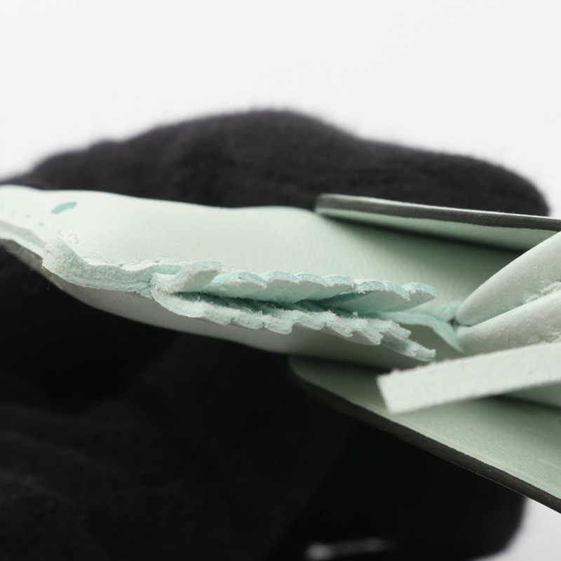 愛馬仕 Rodeo Pegasus PM 吊飾 Agneau milo Swift 皮革，薄荷綠，二手 W-6