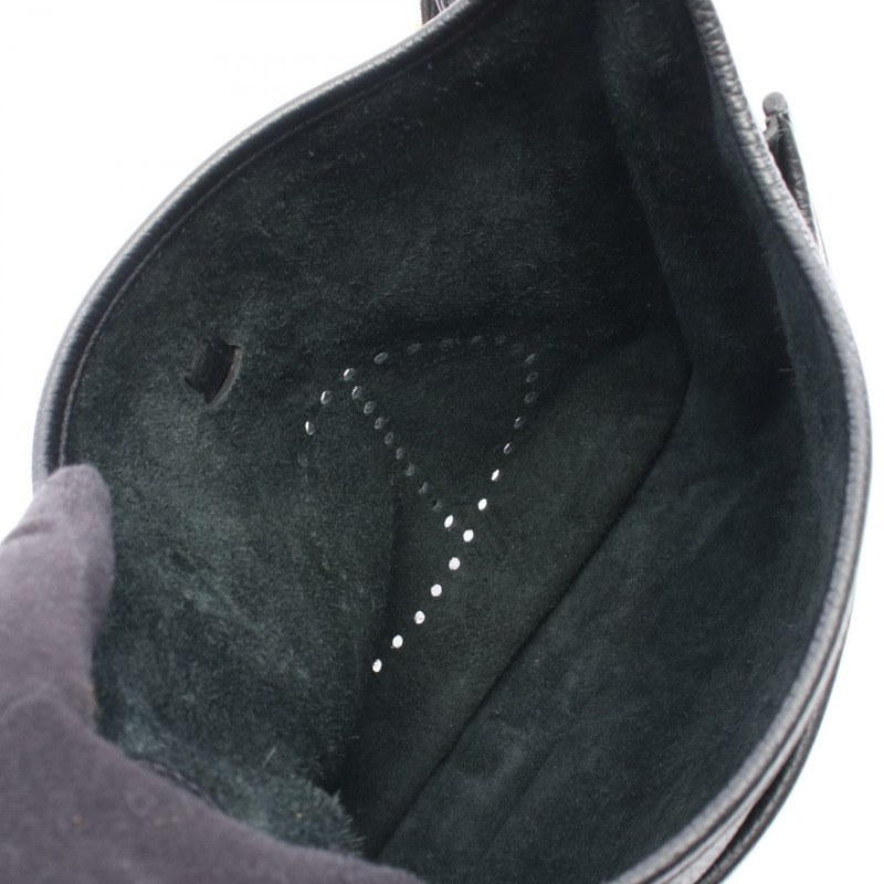 愛馬仕 Evelyne 3 PM 肩挎包 D Taurillon Clemence 黑色 二手 金色五金-2