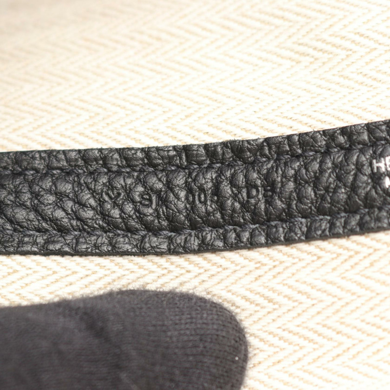 愛馬仕 Garden Party PM 手提包 Y Negonda 黑色皮革 SHW 二手女士-4