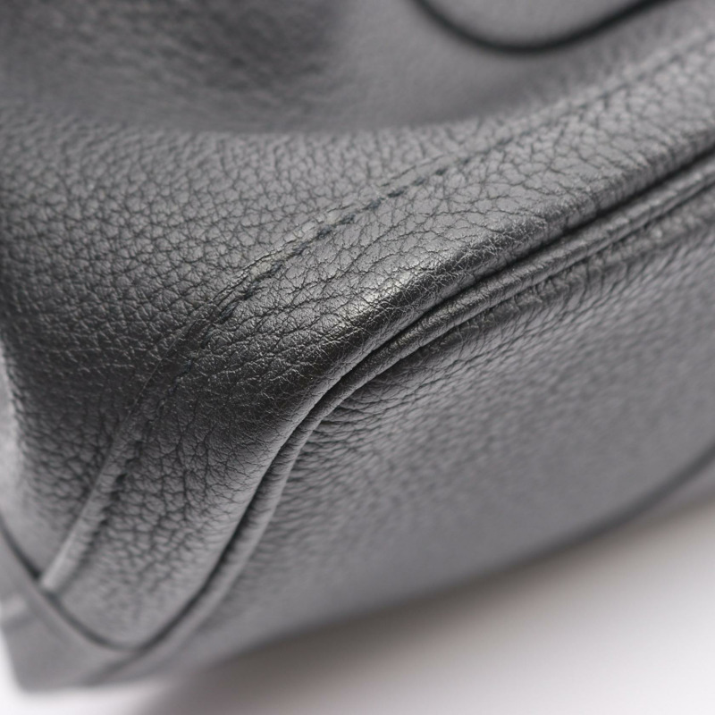 愛馬仕 Garden Party PM 手提包 Y Negonda 黑色皮革 SHW 二手女士-6