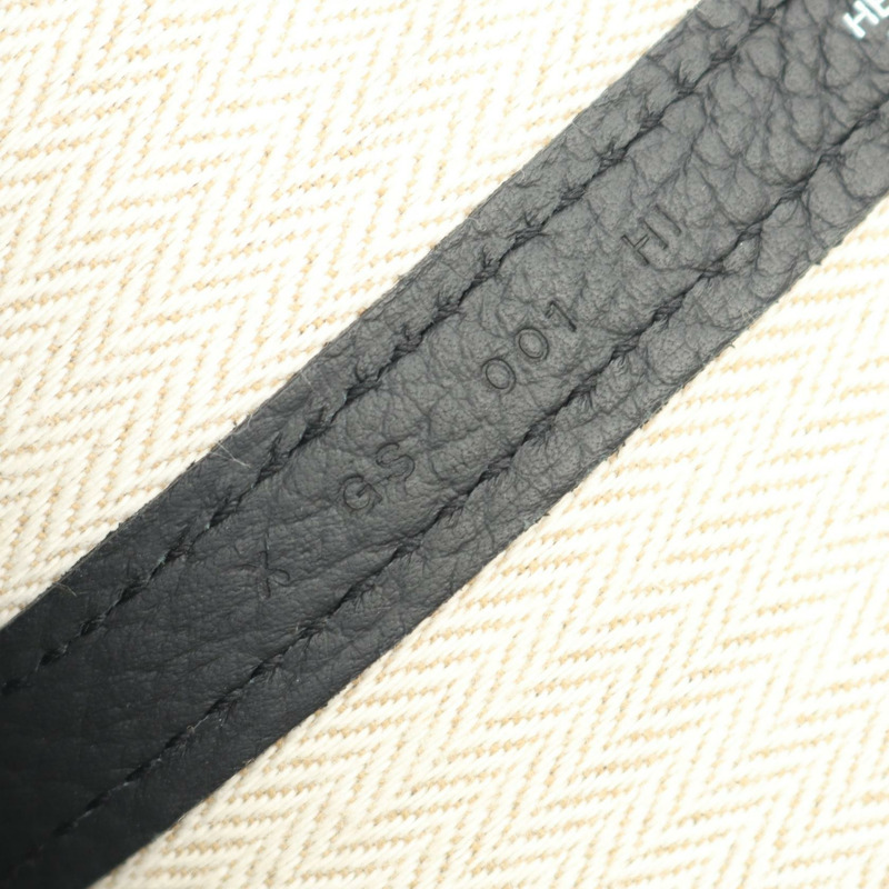 愛馬仕 Garden Party PM 手提包 X Country 皮革黑色二手女士 SHW-4