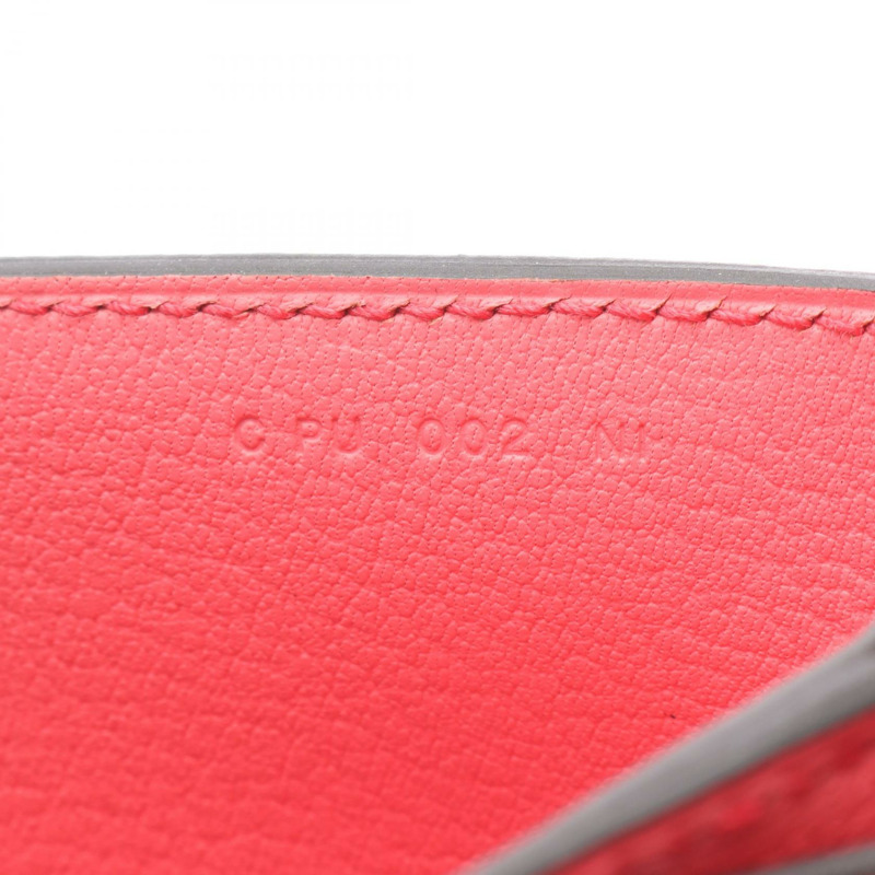 愛馬仕 Opli 24 單肩斜背包 071929CK Novillo 皮革 紅色 粉紅色 二手-4