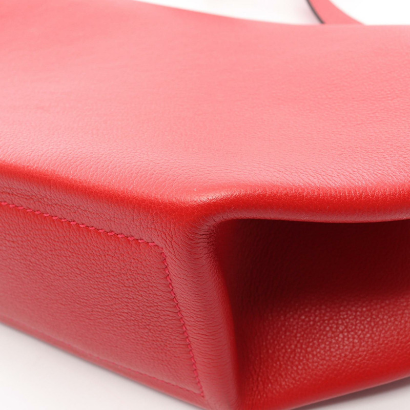 愛馬仕 Opli 24 單肩斜背包 071929CK Novillo 皮革 紅色 粉紅色 二手-7