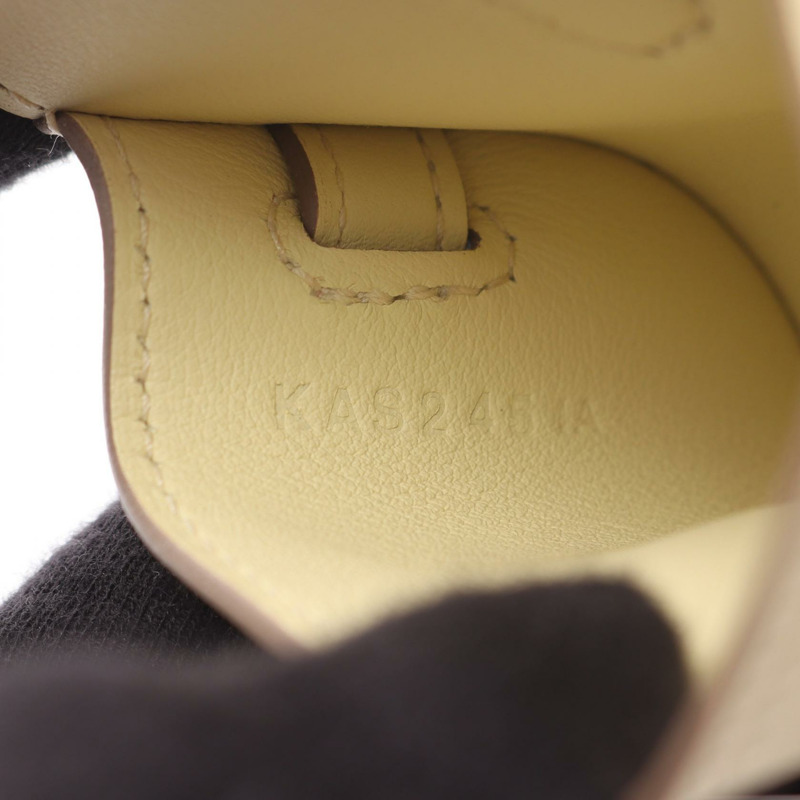 愛馬仕 Kelly Festival 包飾 K Vaux Swift 皮革 Jaune Milton SHW 二手-4