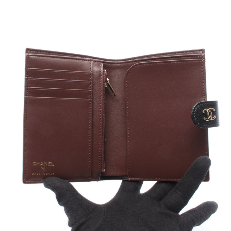 香奈兒 (CHANEL) Matelasse 護照旅行卡包 AP3791 皮革 黑色 GHW 二手-2