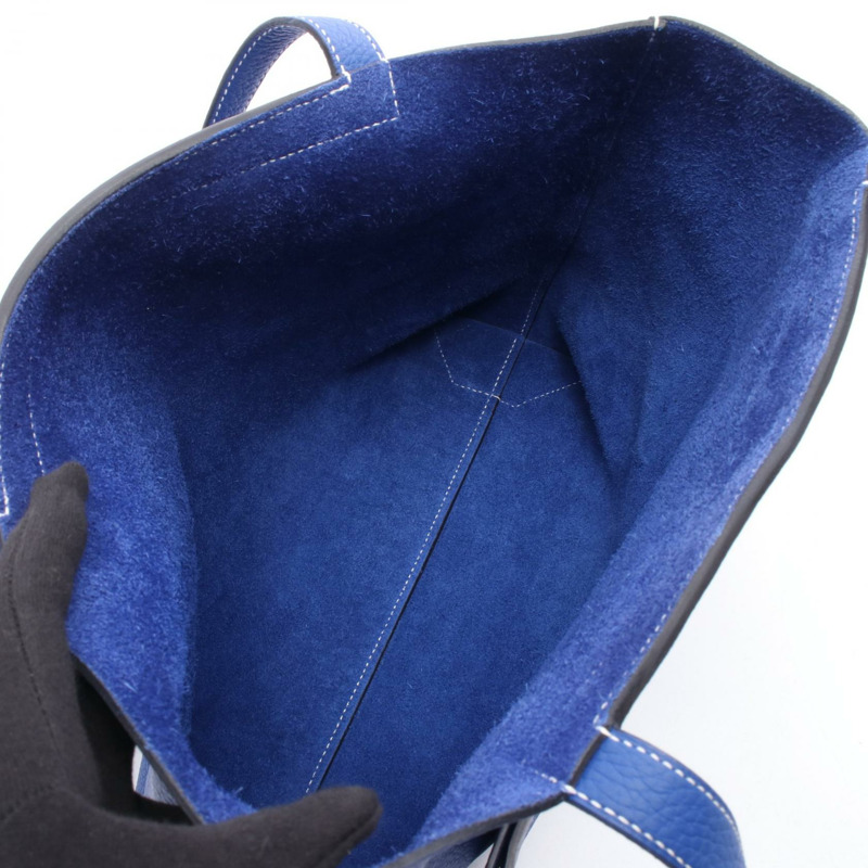 HERMES Cabas Sellier 31 Tote 單肩手提包 U Taurillon Clemence 藍色Royale-2