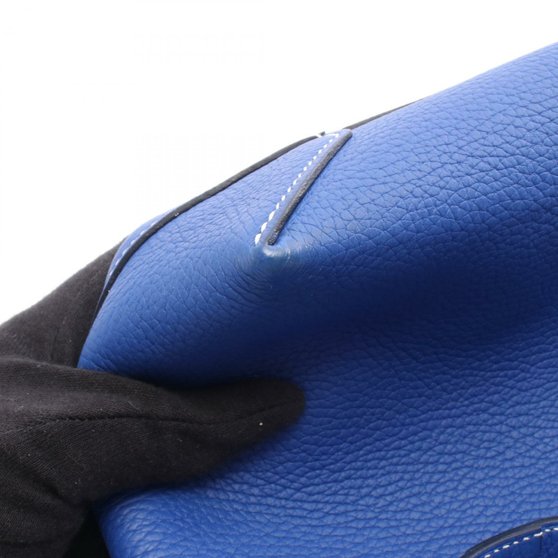 HERMES Cabas Sellier 31 Tote 單肩手提包 U Taurillon Clemence 藍色Royale-5