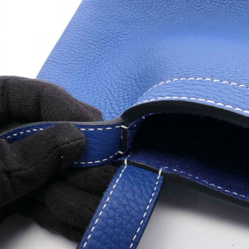HERMES Cabas Sellier 31 Tote 單肩手提包 U Taurillon Clemence 藍色Royale-6