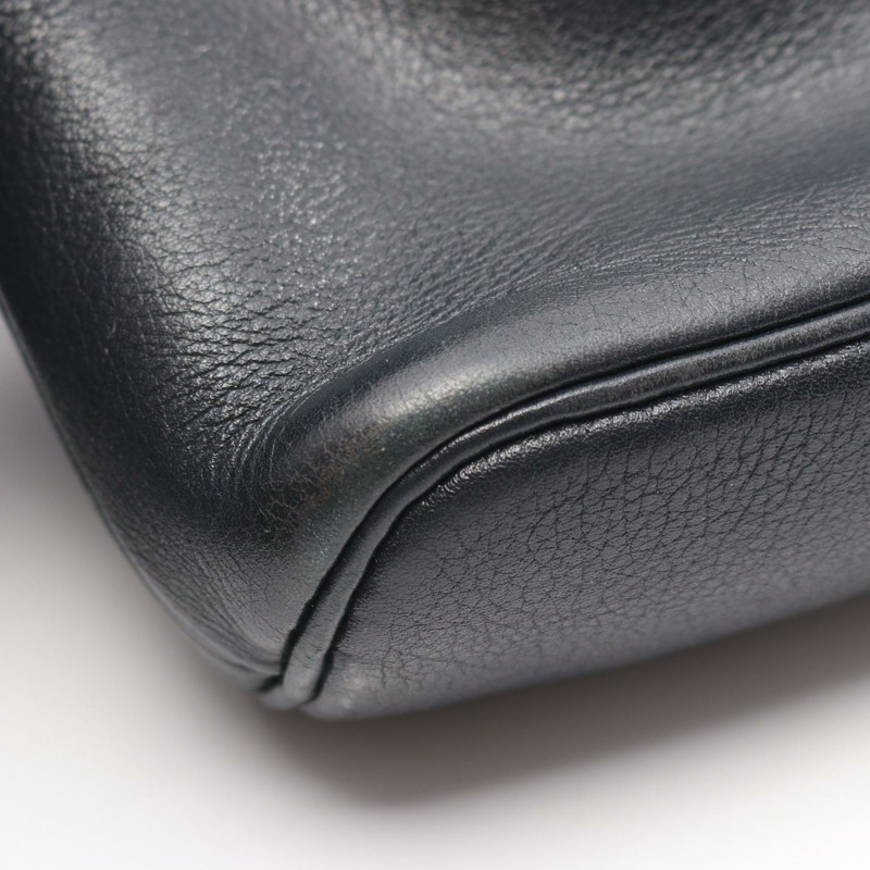 愛馬仕 R Gulliver 肩挎包，藍色靛藍皮革，二手，女士，金色五金-6