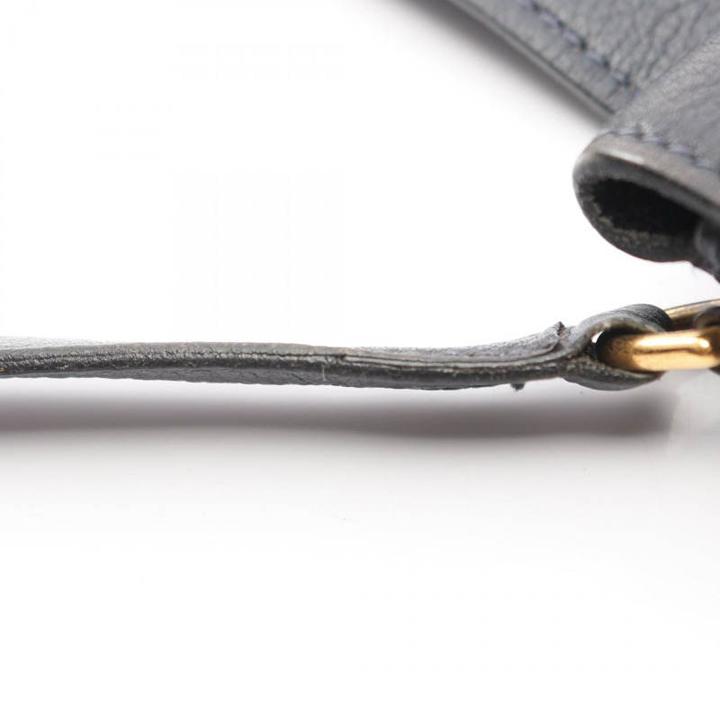 愛馬仕 R Gulliver 肩挎包，藍色靛藍皮革，二手，女士，金色五金-8