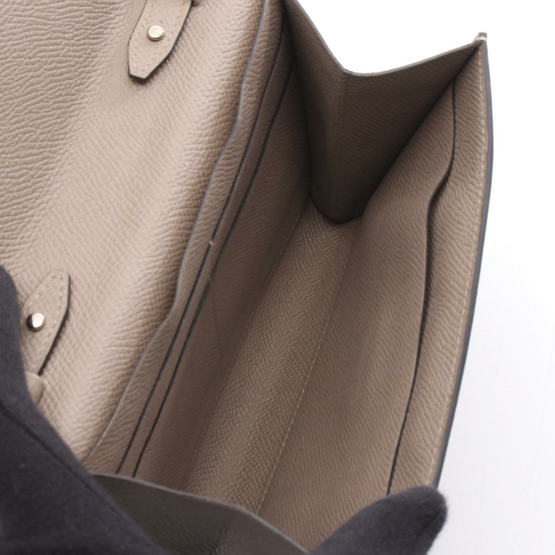 愛馬仕 Clic 16 斜背包，Epsom 皮革，Gris tourterelle 灰色，二手，帶五金配件-2