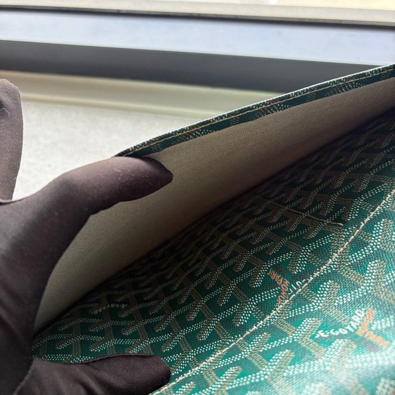 Goyard綠色郵差包-5